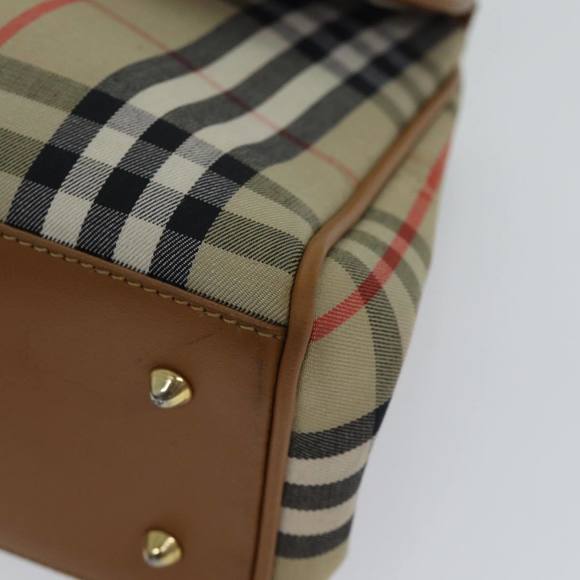 Burberrys Nova Check Hand Bag Canvas 2way Brown Auth yk11790 - Picture 15 of 16